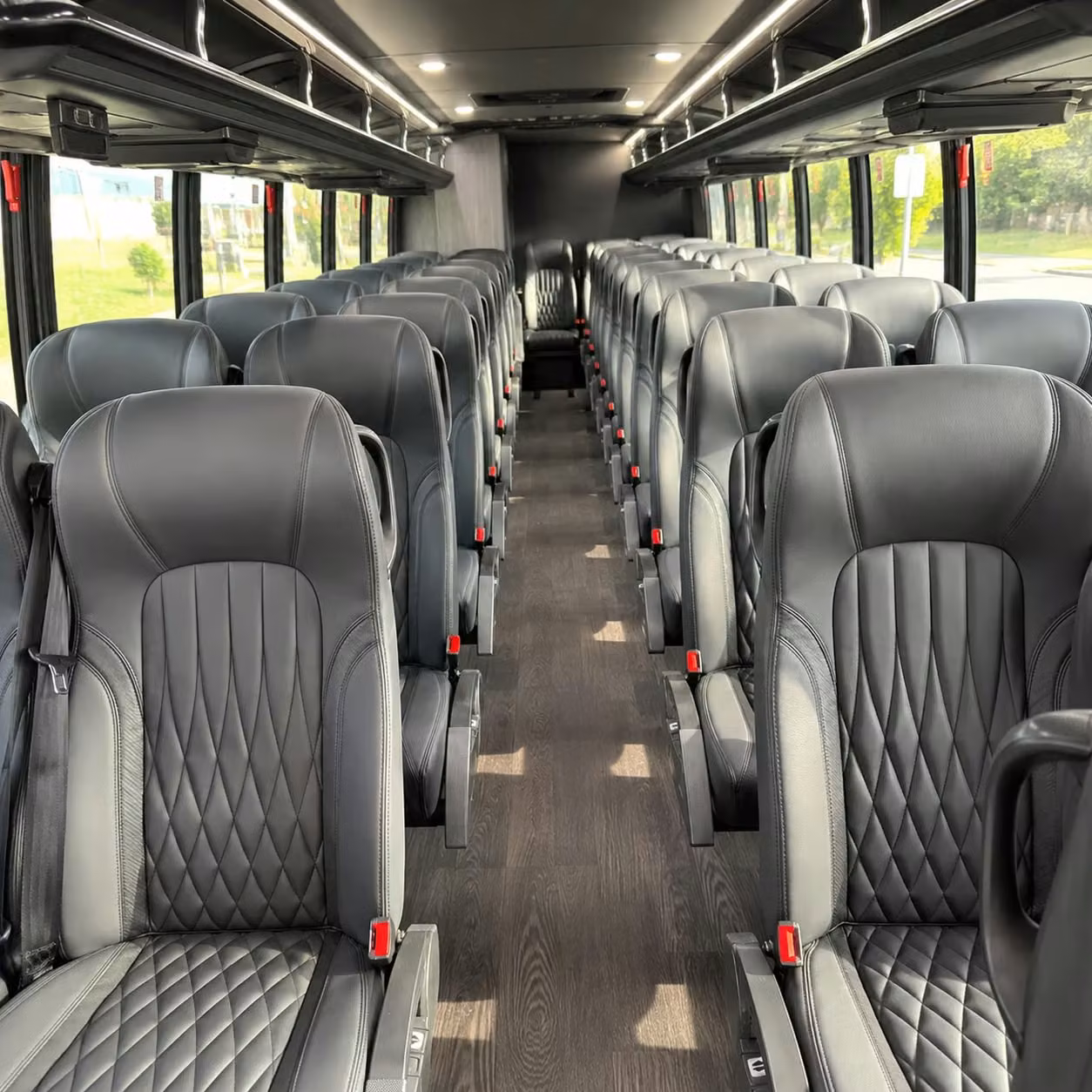 25 passenger minibus interior