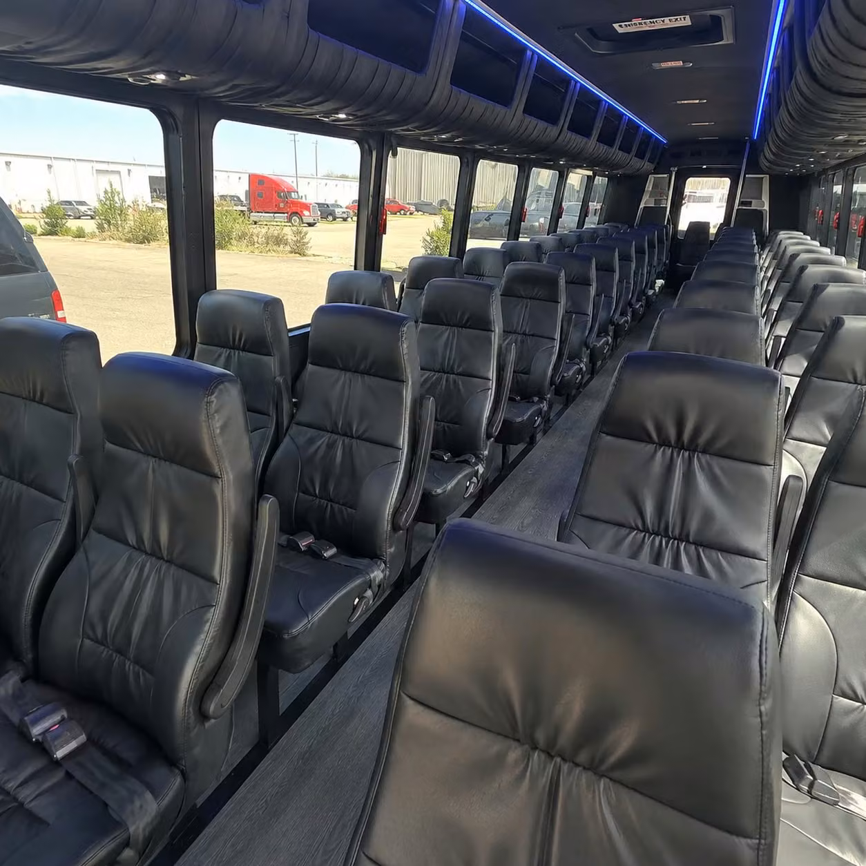 28 passenger minibus interior
