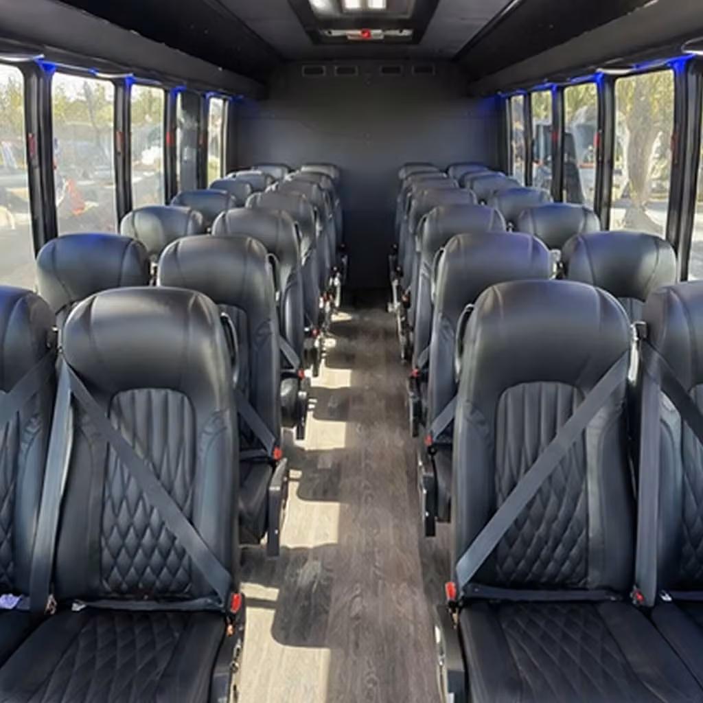 30 passenger minibus inside
